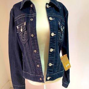 New True Religion Trucker Jacket. Size M